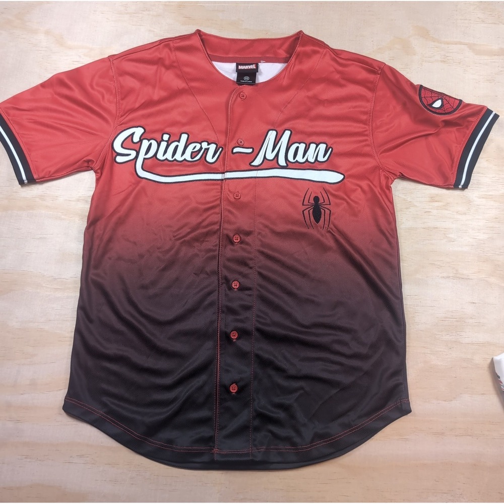 Marvel Spider-Man Peter Parker Baseball Jersey Size XS BoxLunch Exclusive